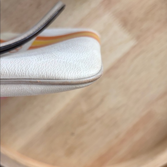 Coach Varsity Large Wristlet with Orange and Yellow Accents - Picture 8 of 12